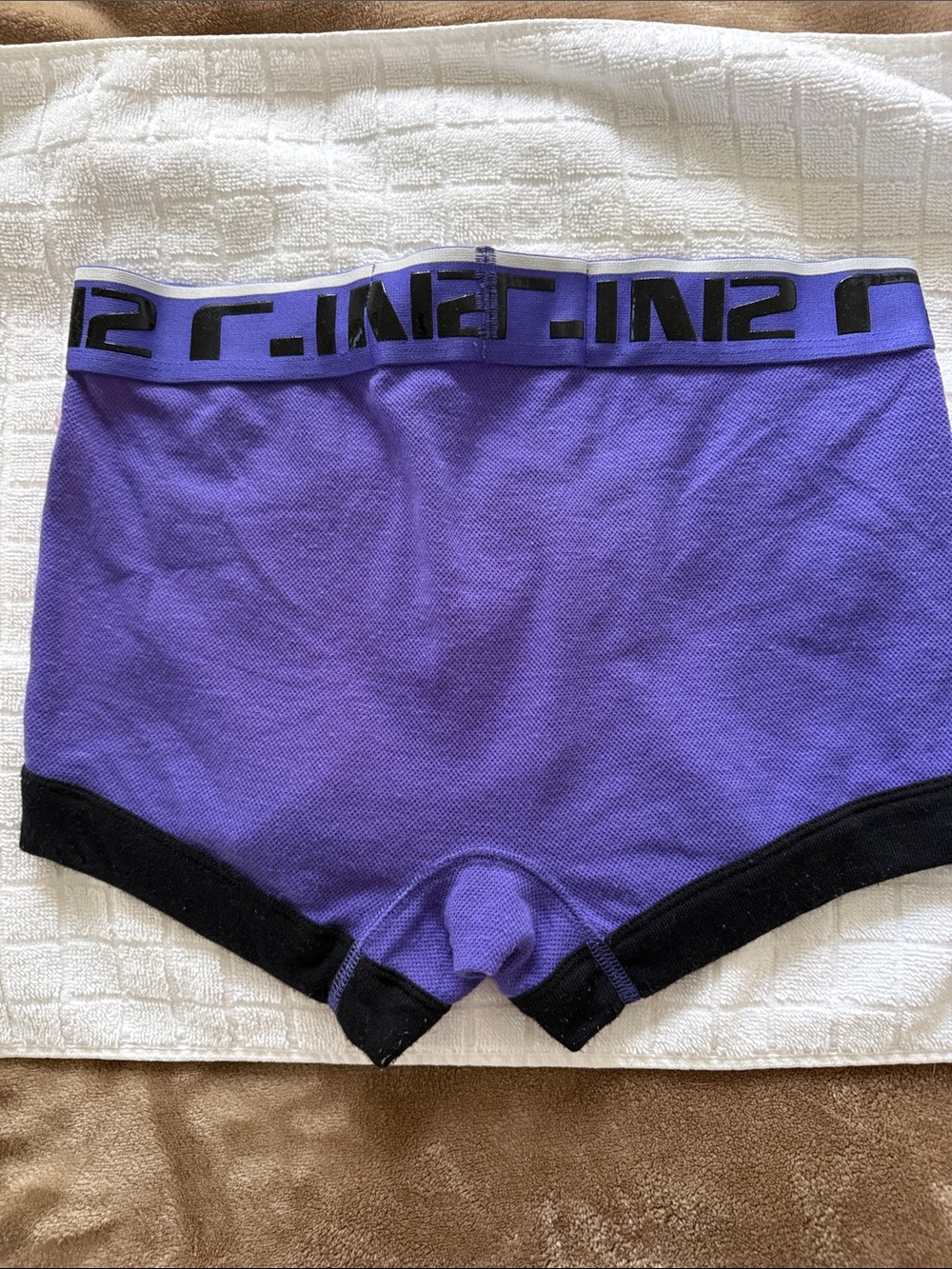 C-in2 Men's Colorblock Boxer Briefs - Purple & Orange - Picture 2 of 3
